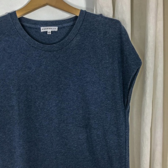 Aritzia Community Blue Metrocles Mini Shirt Dress - Picture 2 of 8